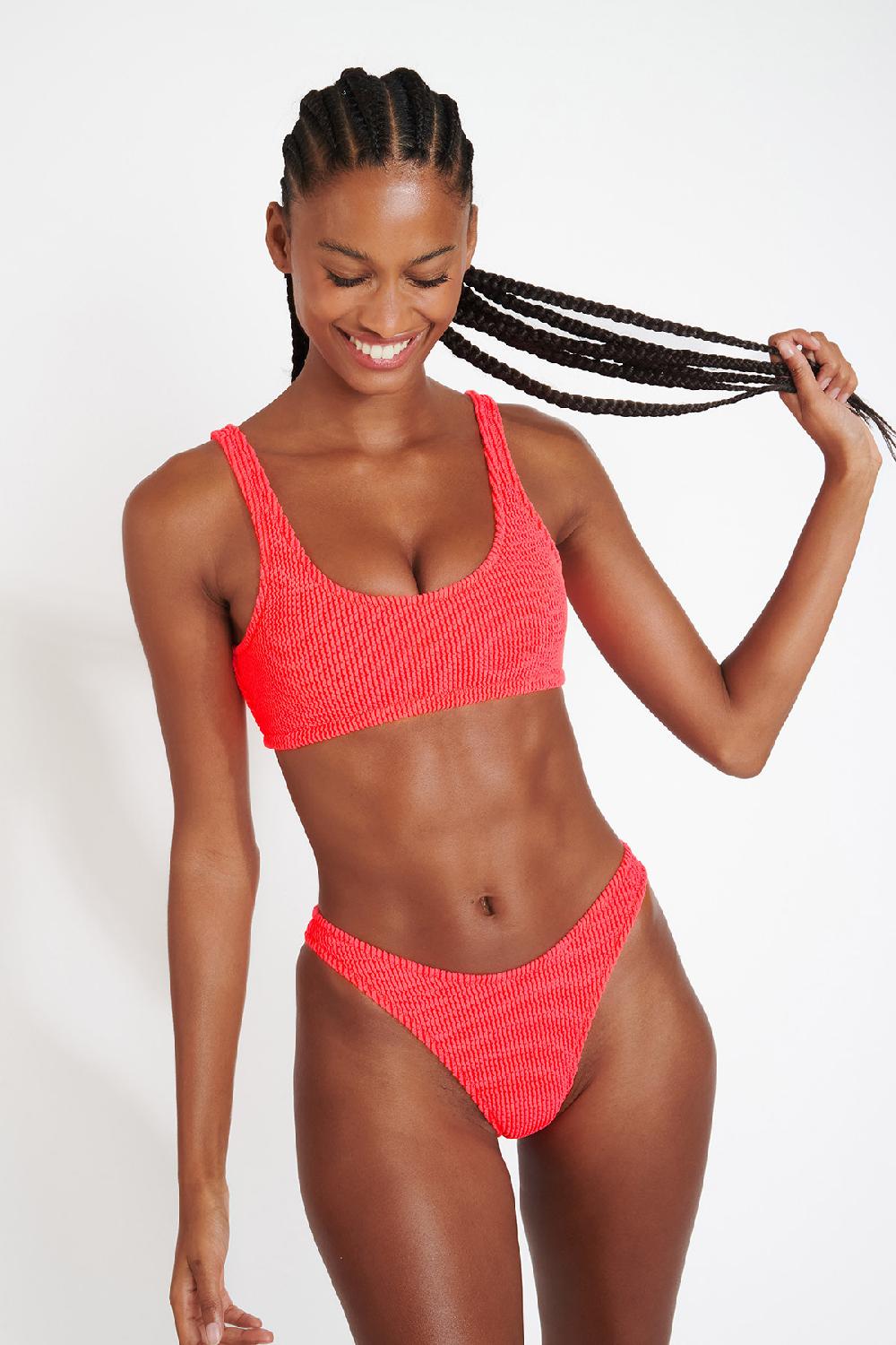 Banana Moon JUSTIN & NAIDA POPCORN Pink Scrunchy Bikini