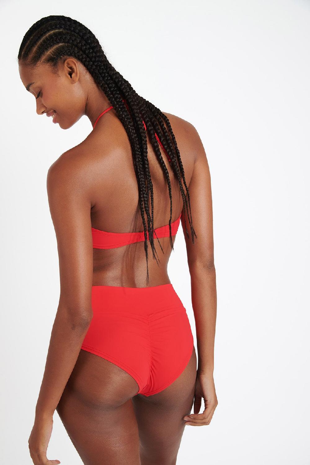 Banana Moon KENTEO & ZAPPA SPRING Red Bandeau Swimsuit