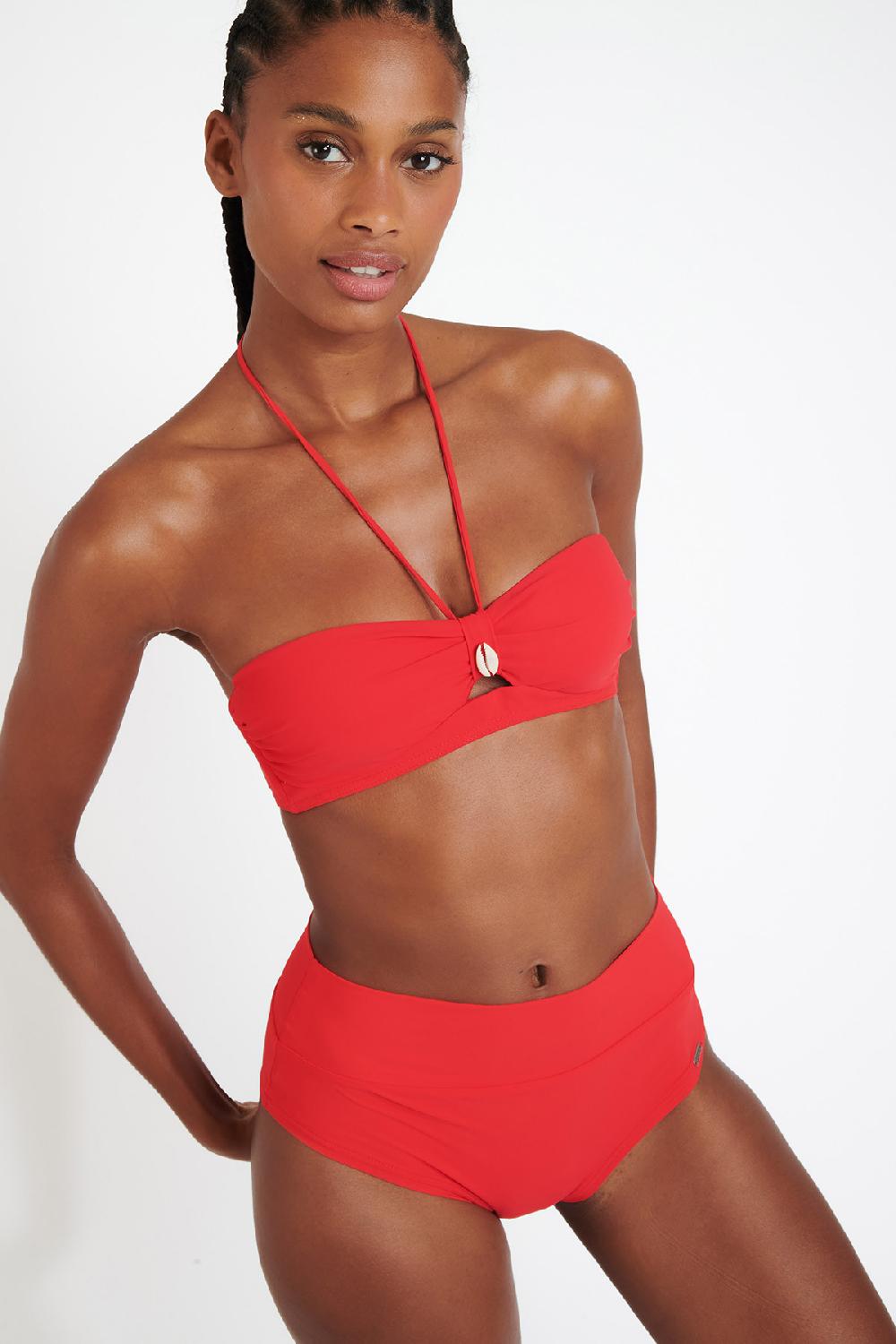 banana moon KENTEO & ZAPPA SPRING red bandeau swimsuit
