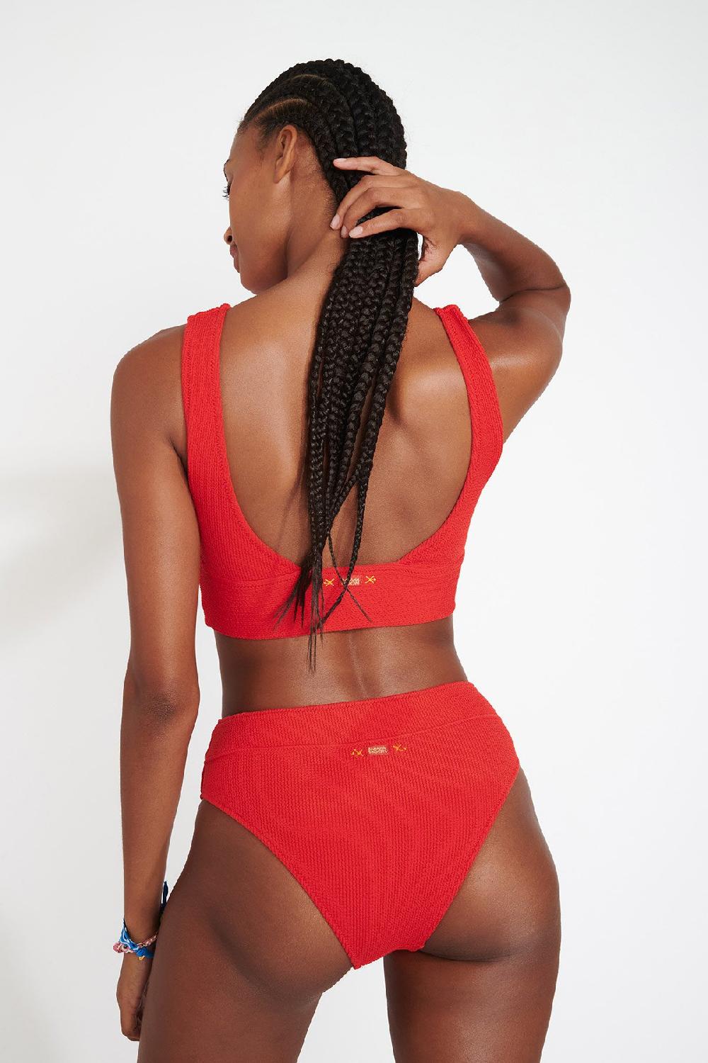 Banana Moon MALEO & MANHA SCRUNCHY Orange Bralette Swimsuit