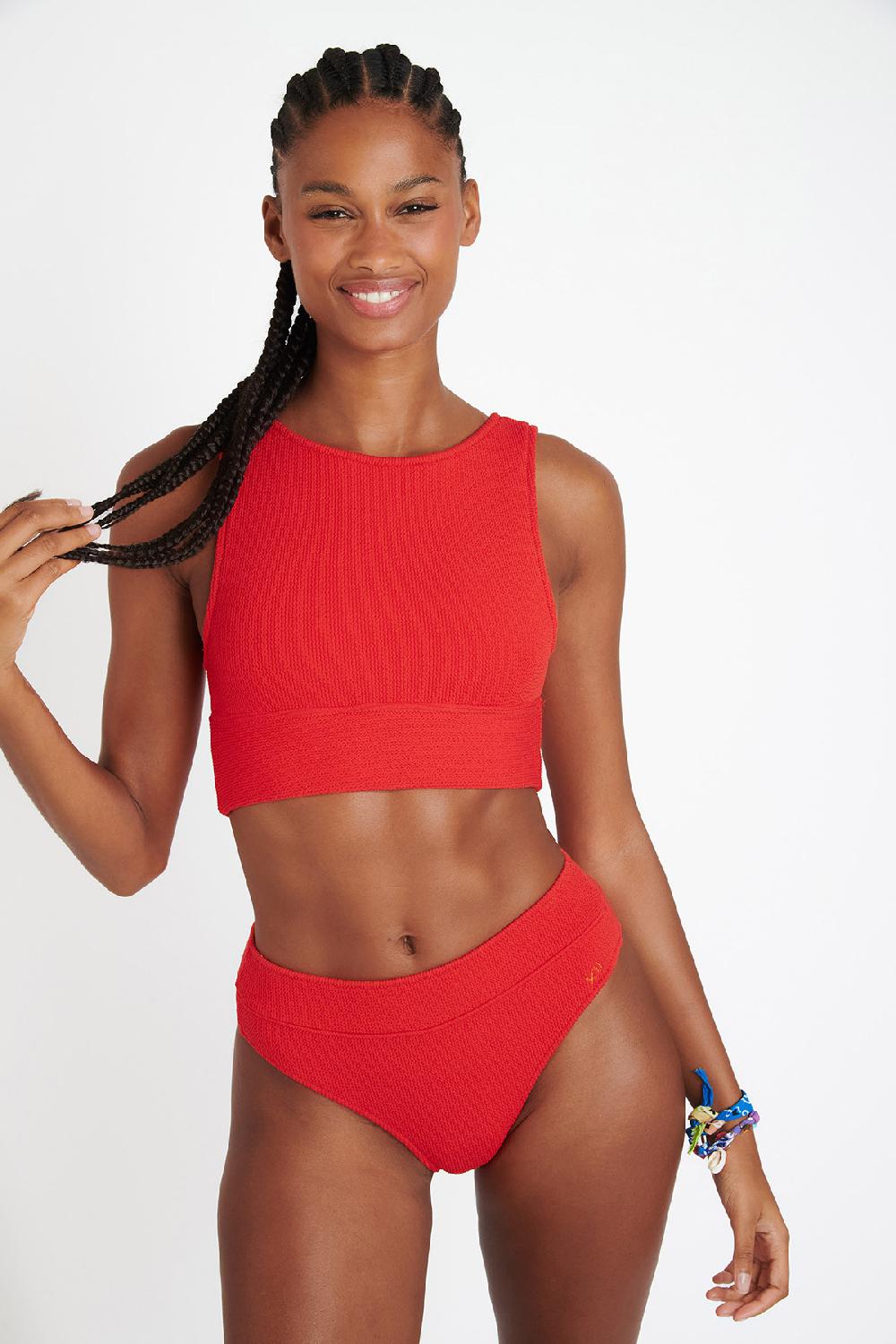 Banana Moon MALEO & MANHA SCRUNCHY Orange Bralette Swimsuit