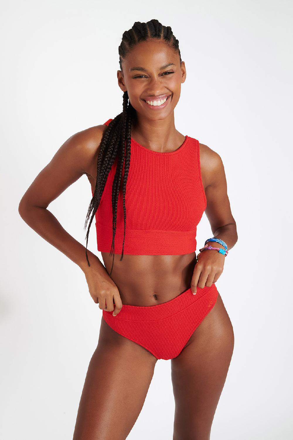 Banana Moon MALEO & MANHA SCRUNCHY Orange Bralette Swimsuit
