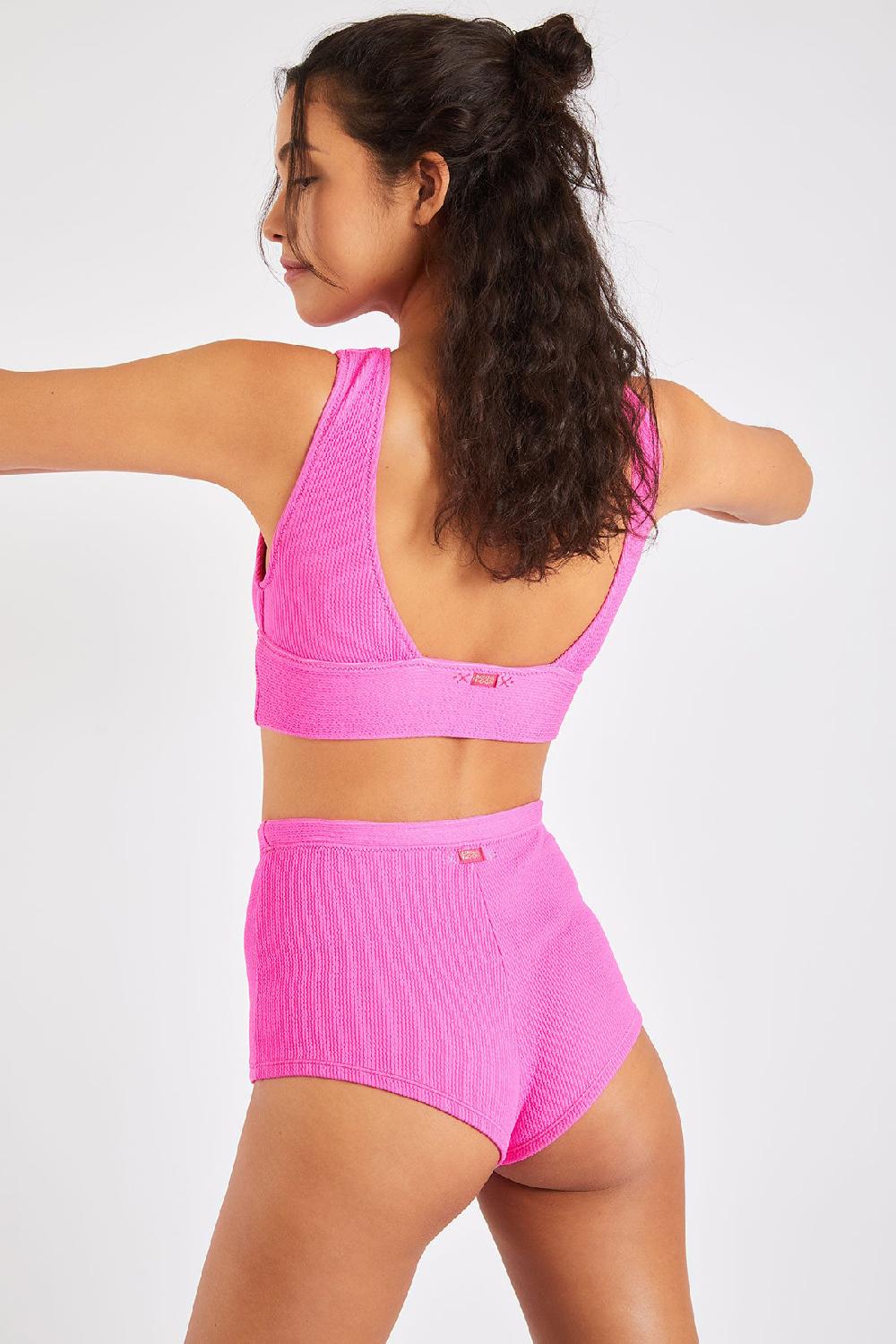 Banana Moon Maleo & Naza Scrunchy Pink Two-piece Bikini