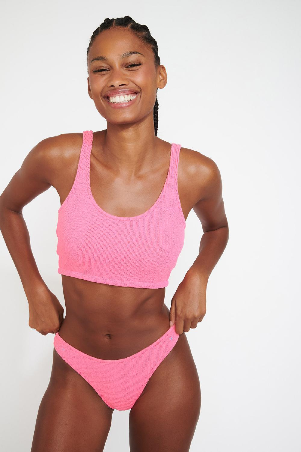 banana moon TAINO & NAIDA SCRUNCHY Pink tankini swimsuit
