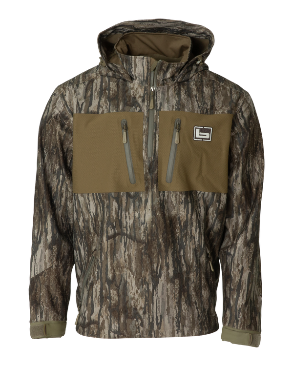 banded 1/4 Zip Hooded Waterproof Pullover