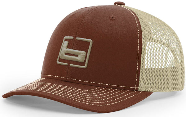 banded Banded Brown and Khaki Trucker Hat