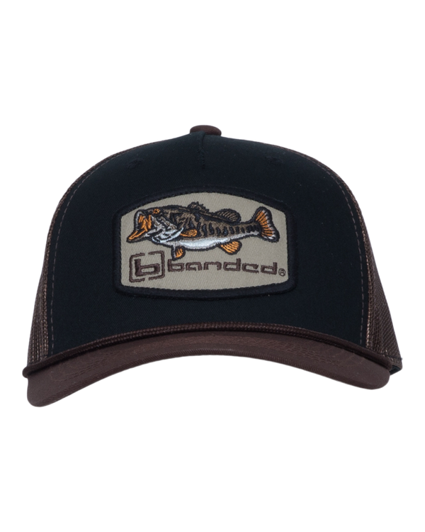 Banded Bass Patch Trucker Hat