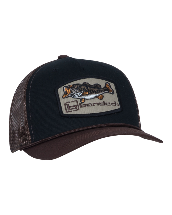 Banded Bass Patch Trucker Hat