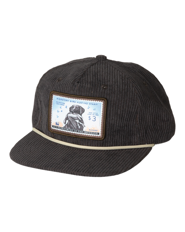 Banded Corduroy Goat Rope Cap
