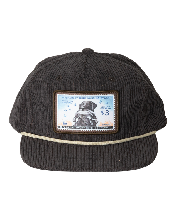 banded Corduroy Goat Rope Cap