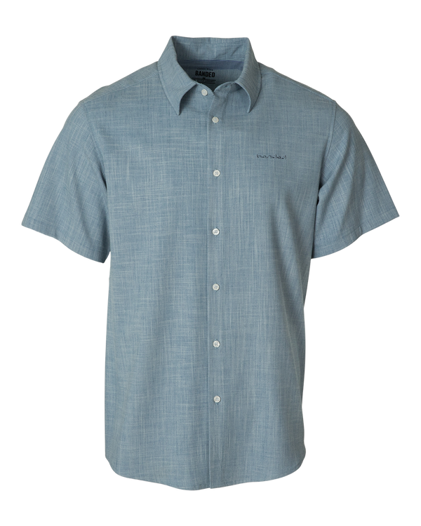 Banded Dockside Poplin Short Sleeve Shirt