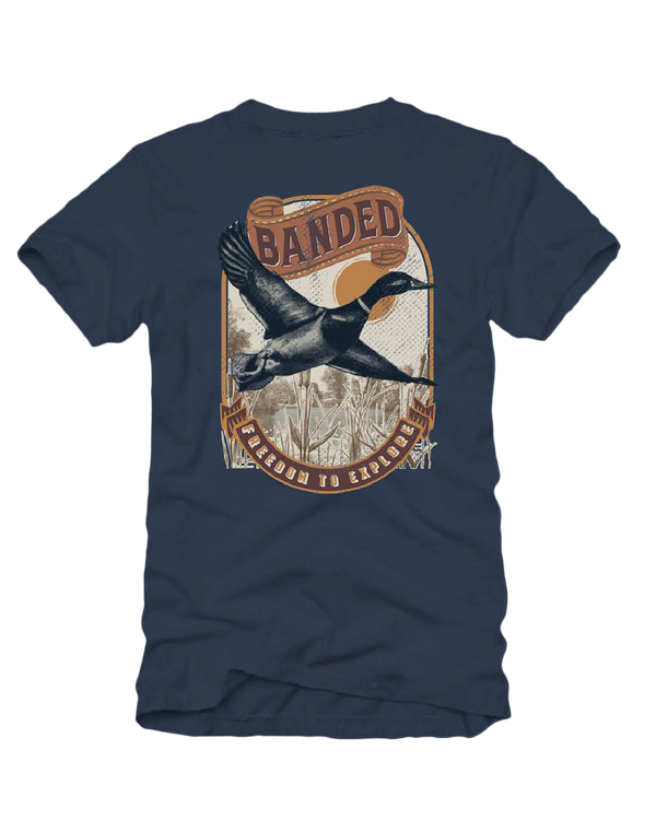 banded Freedom to Explore Short Sleeve Tee