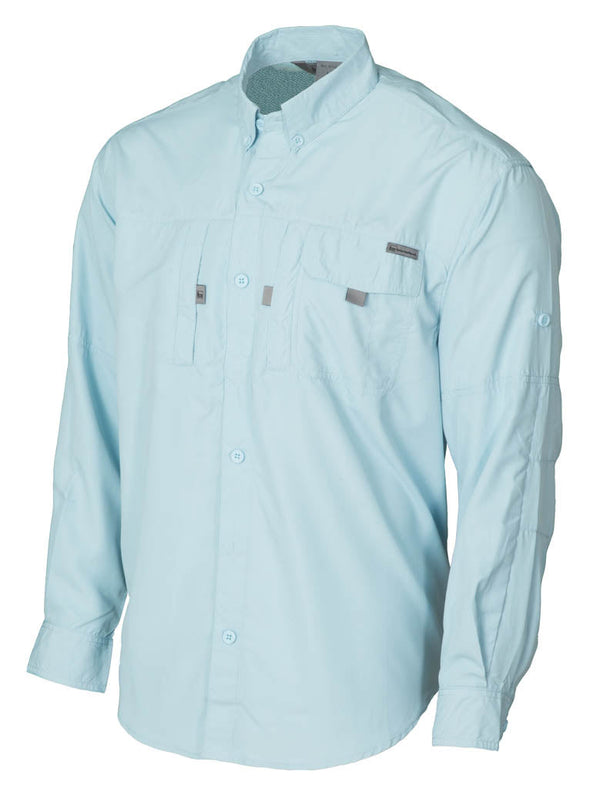 banded Lightweight Button Down Long Sleeve Shirt