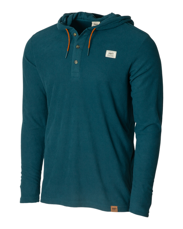 Banded Mason Hooded Henley