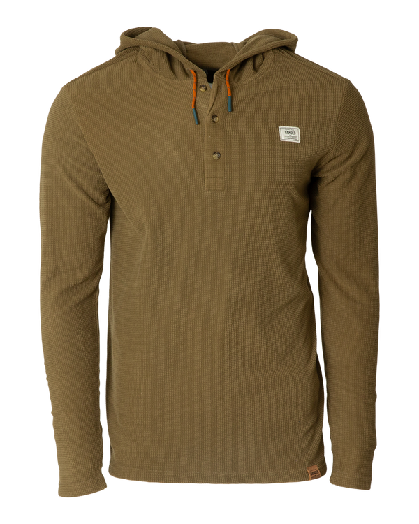 Banded Mason Hooded Henley
