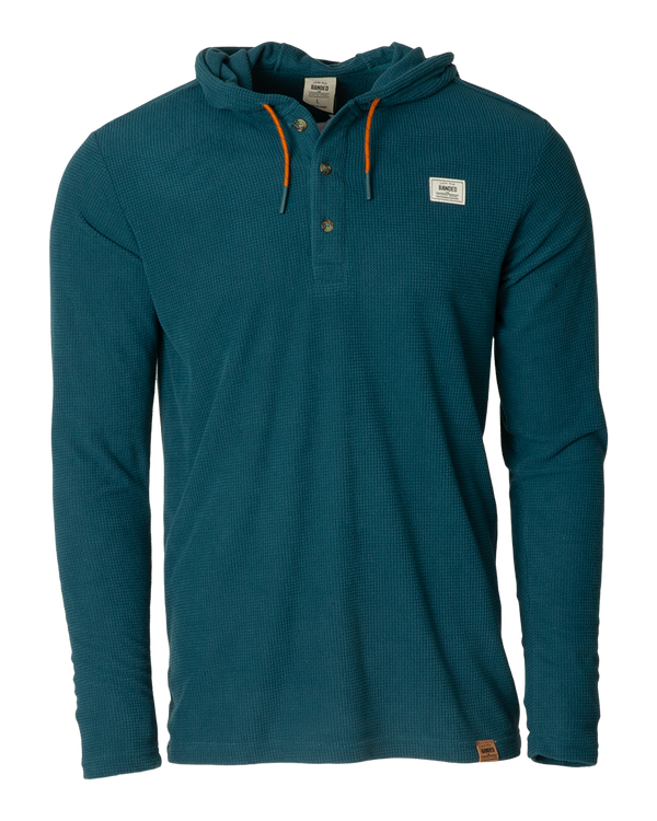banded Mason Hooded Henley