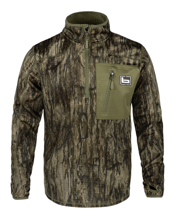 Banded Mid-Layer 1/4 Zip Fleece Pullover