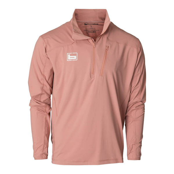 Banded Performance Adventure ¼ Zip - Salmon