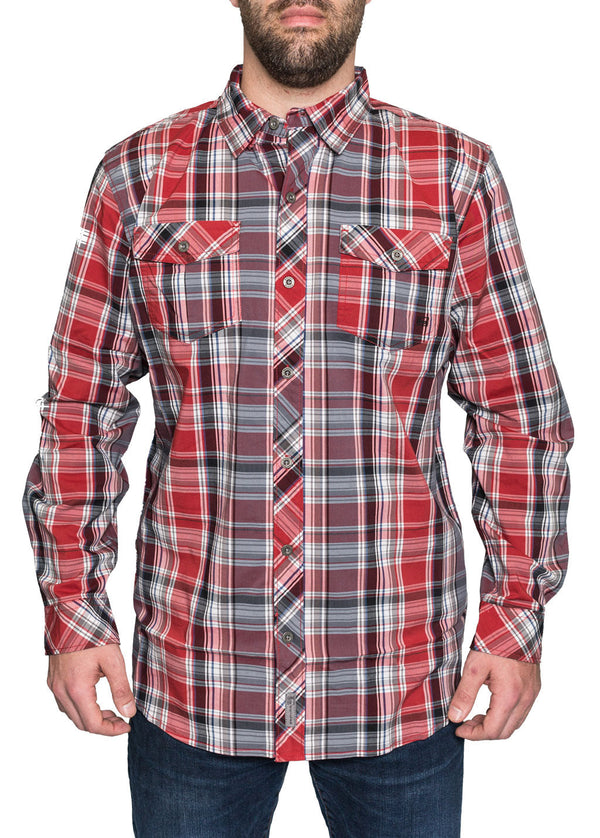Banded Poplin Reedbrake Plaid Shirt
