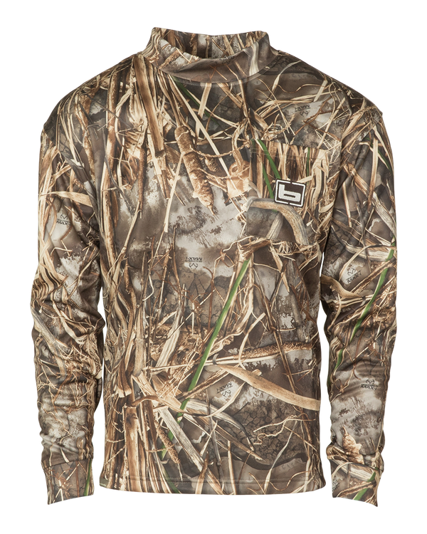 banded TEC Fleece Mock Neck Shirt