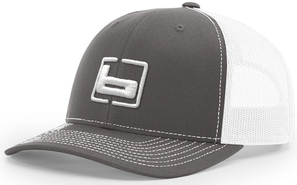 banded Trucker Charcoal/White Snapback Cap