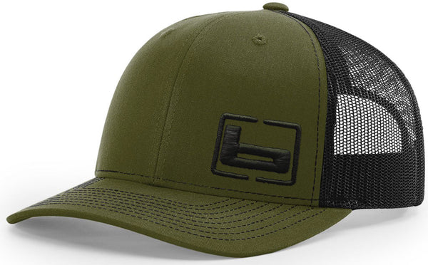 banded Trucker Loden Side Logo Cap