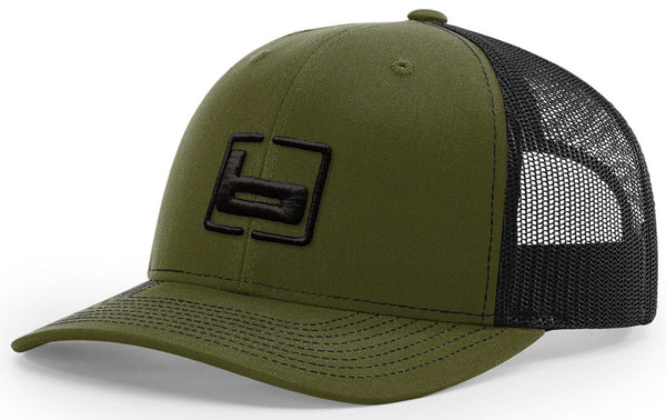 banded Trucker Loden Snapback Cap