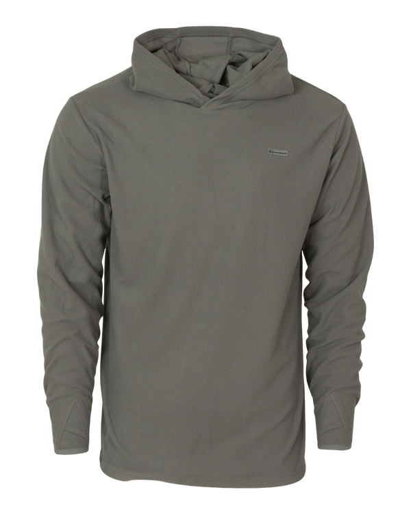 banded Waffle Fleece Hoodie