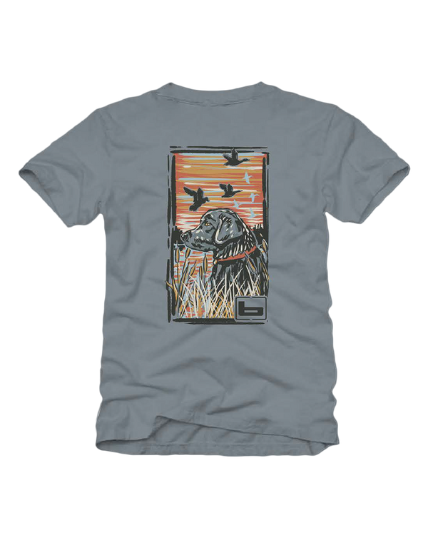 banded Youth Watercolor Black Lab Short Sleeve Tee