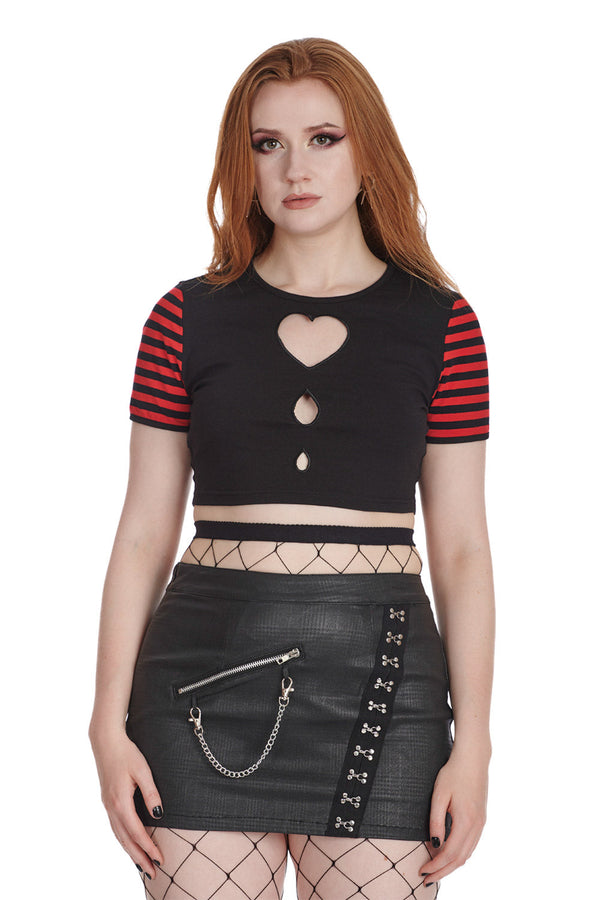 Banned Alternative Banned Alternative AIKO CUT OUT TOP