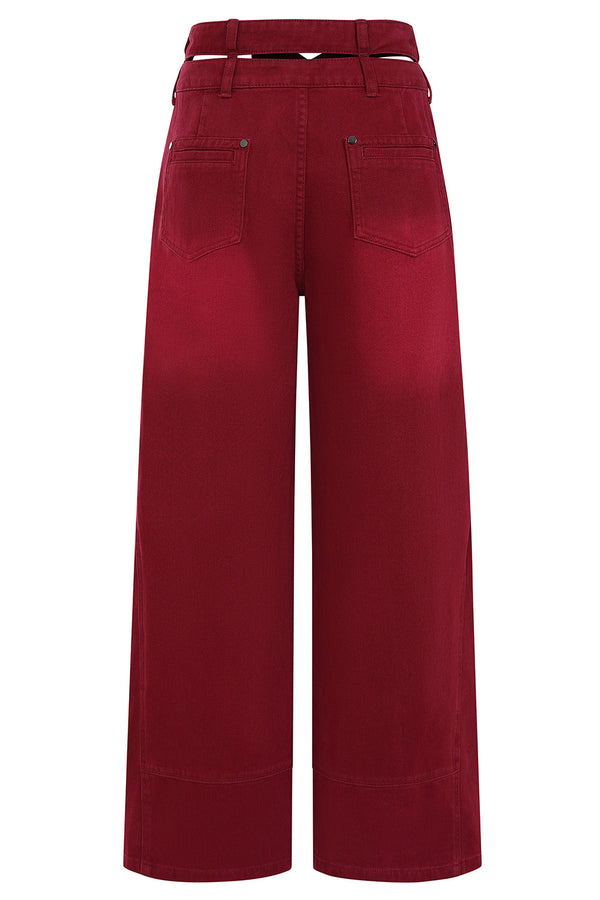 banned alternative Banned Alternative Amara Trousers with wrap-over waistband