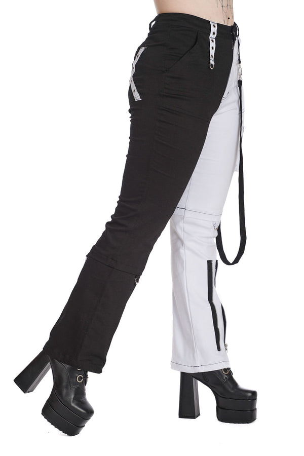 Banned Alternative Banned Alternative AZRAEL HALF & HALF TROUSERS