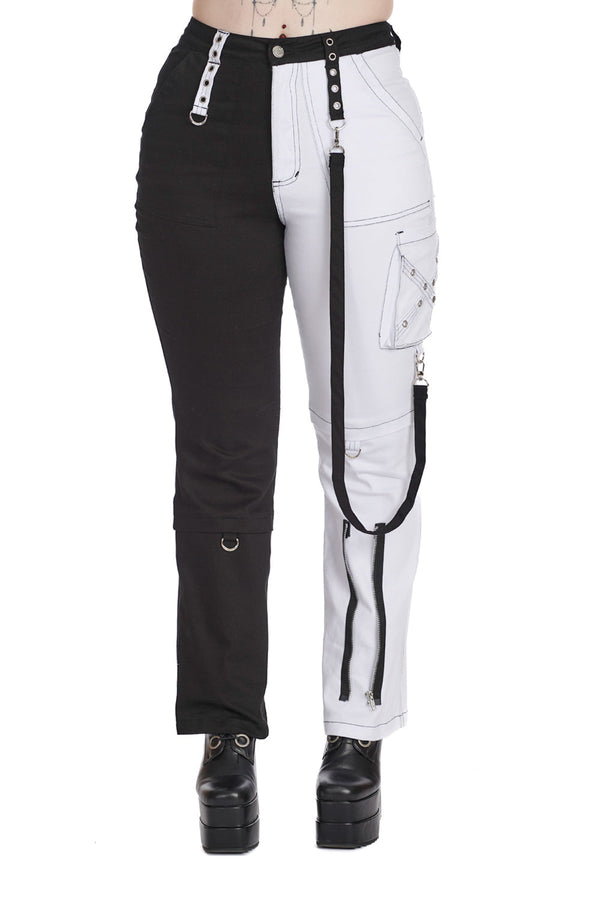 banned alternative Banned Alternative AZRAEL HALF & HALF TROUSERS