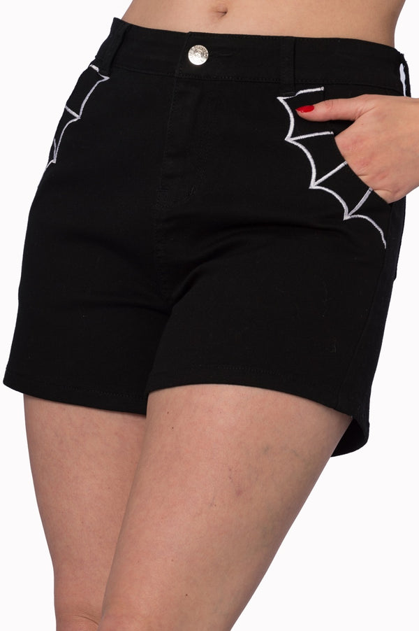 Banned Alternative Banned Alternative Bell Tower Bat Shorts