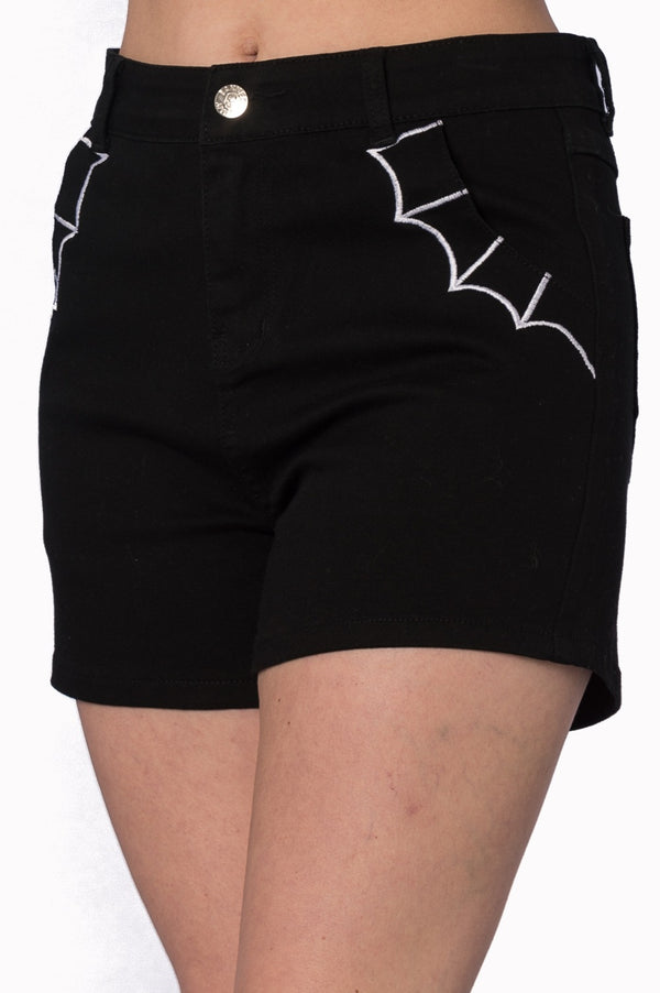 Banned Alternative Banned Alternative Bell Tower Bat Shorts
