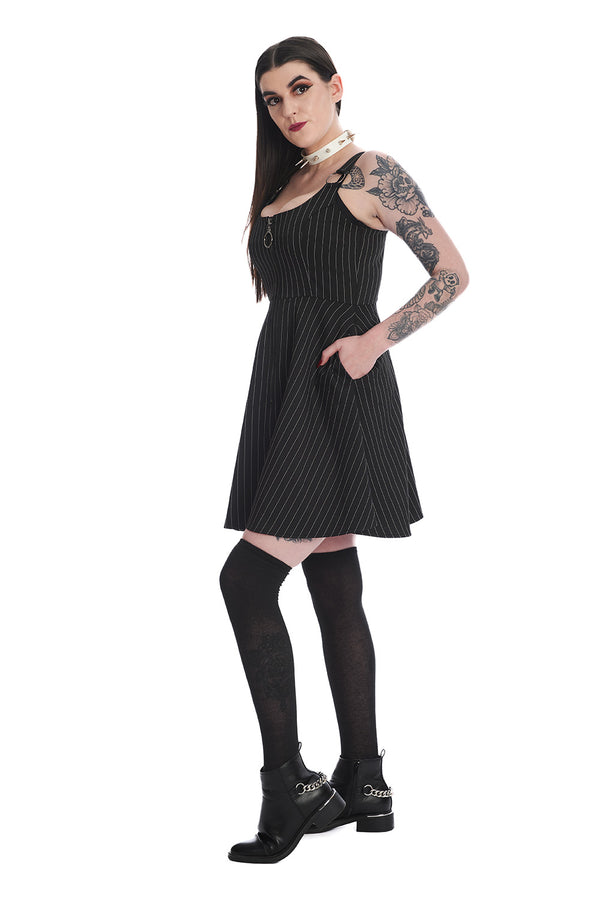 Banned Alternative Banned Alternative BELLONA PINSTRIPE DRESS