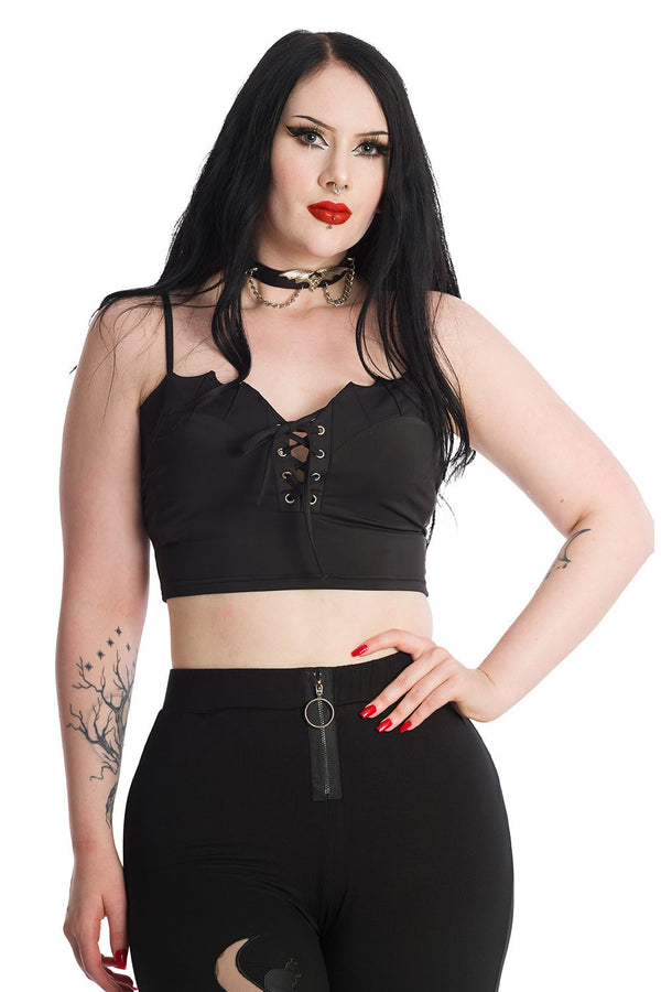 banned alternative Banned Alternative Bernia Batwing Crop Top