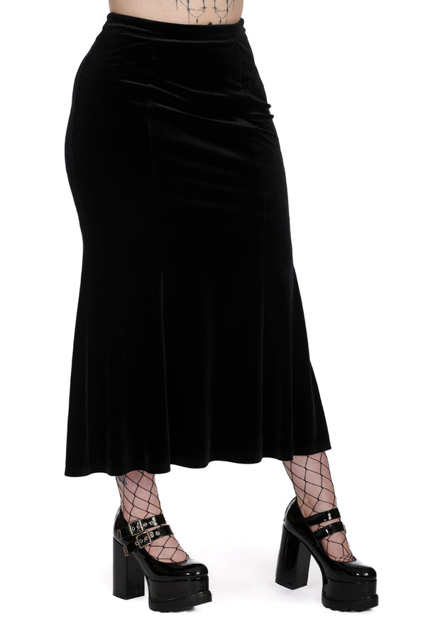 banned alternative Banned Alternative BETTY ROCK PEPLUM PENCIL SKIRT