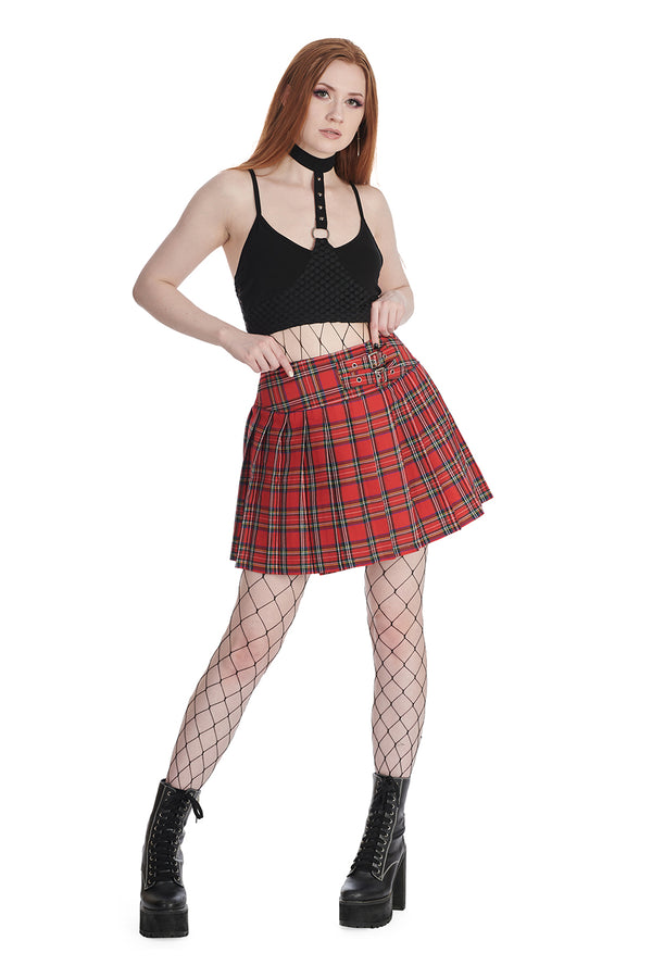 Banned Alternative Banned Alternative BLAZED CROPPED TOP