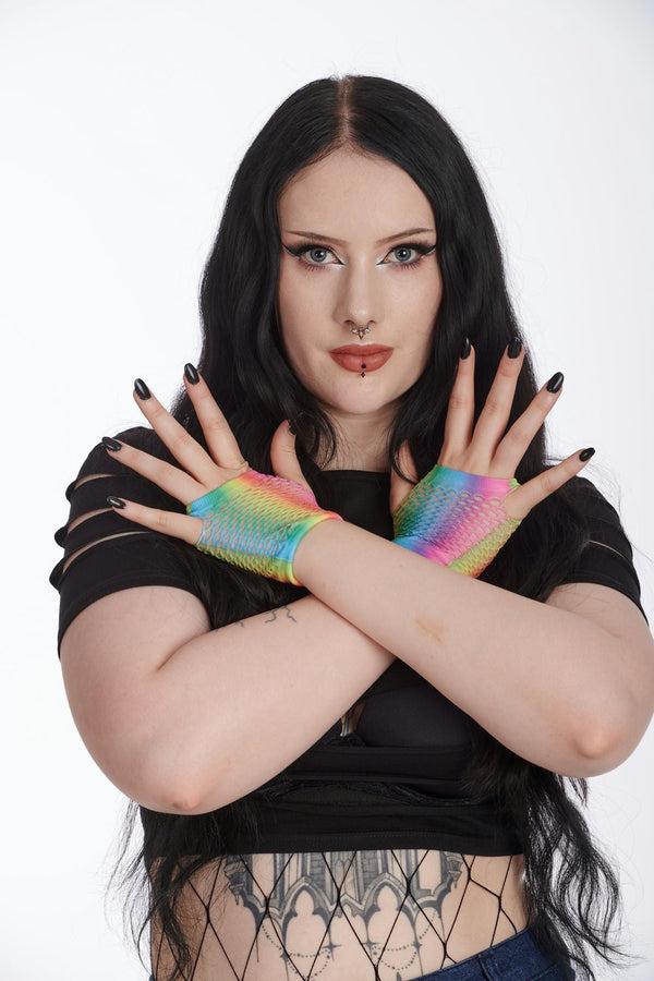 banned alternative Banned Alternative CALIFORNIA LOVE FINGERLESS SHORT GLOVE