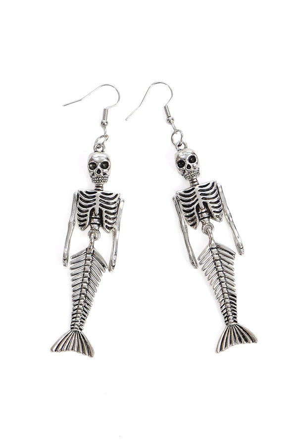 banned alternative Banned Alternative CALYPSO MERMAID SKELETON EARRINGS