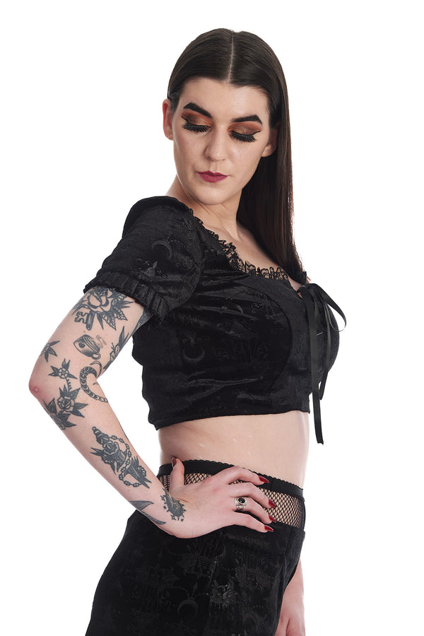 Banned Alternative Banned Alternative CHANDELIER ROUND NECK TOP