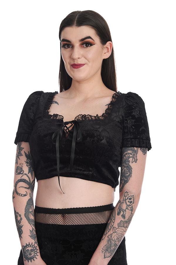 banned alternative Banned Alternative CHANDELIER ROUND NECK TOP