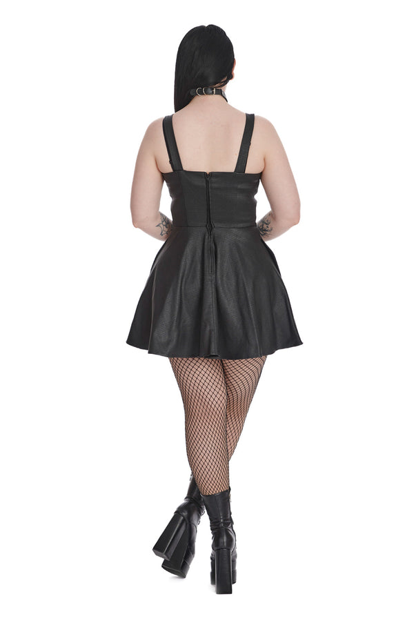 Banned Alternative Banned Alternative CHAOS COUTURE DRESS WITH HANDCUFFS