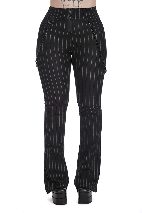 banned alternative Banned Alternative CHARCOAL CHIC FLARE TROUSERS