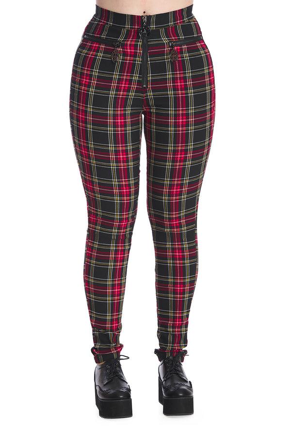 Banned Alternative Banned Alternative Check Me Out Tartan Style Trousers