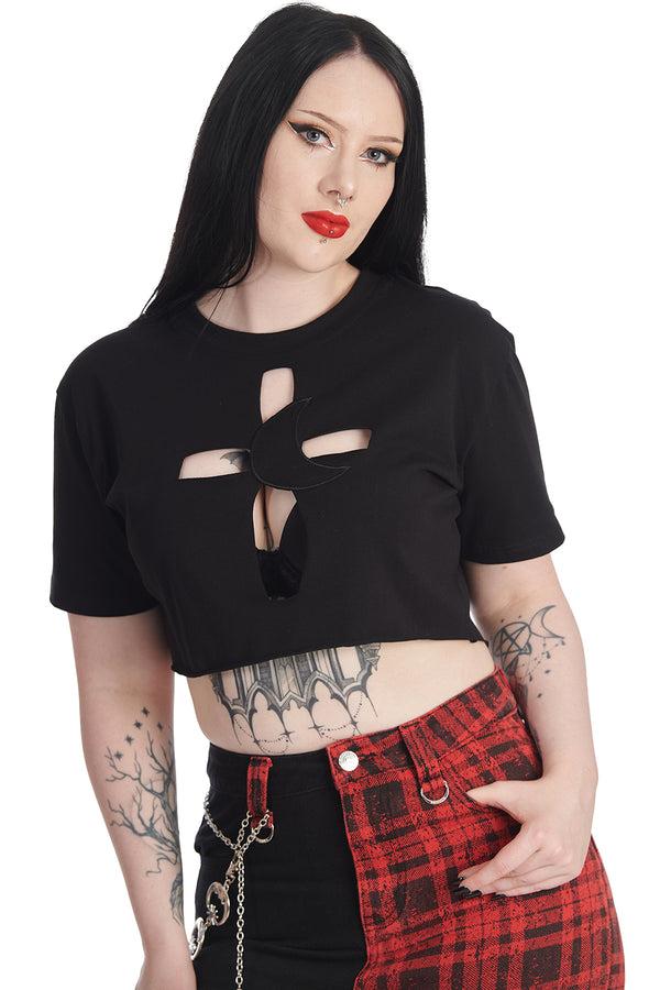 Banned Alternative Banned Alternative CROSS MY HEART TOP