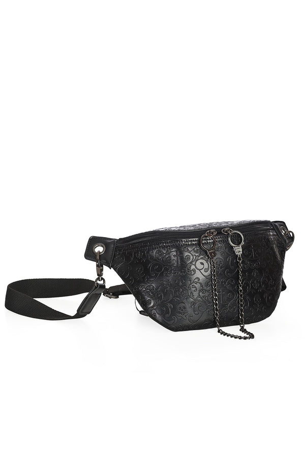 banned alternative Banned Alternative DAMIEN EMBOSSED SHOULDER POUCH BAG