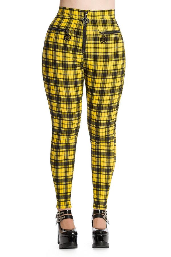 Banned Alternative Banned Alternative Damien Stretch Check Trousers