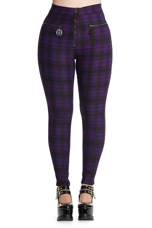 banned alternative Banned Alternative Damien Stretch Check Trousers